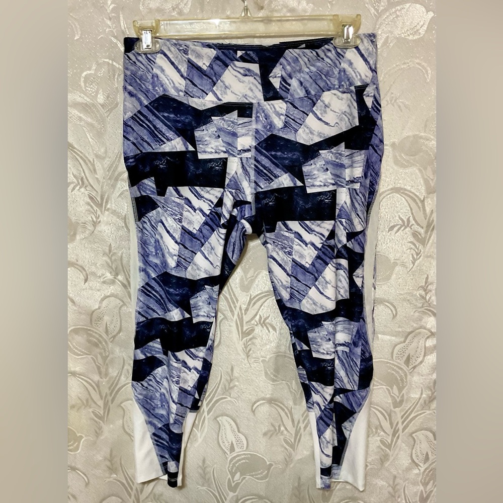 Marika Blue White Leggings